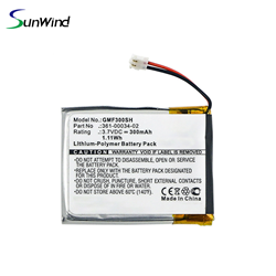 Garmin 361-00034-02 3.7V 300mah Li-ploymer Rechargeable Battery for Fenix 3 Fenix 3HR Smartwatch Replacement Battery